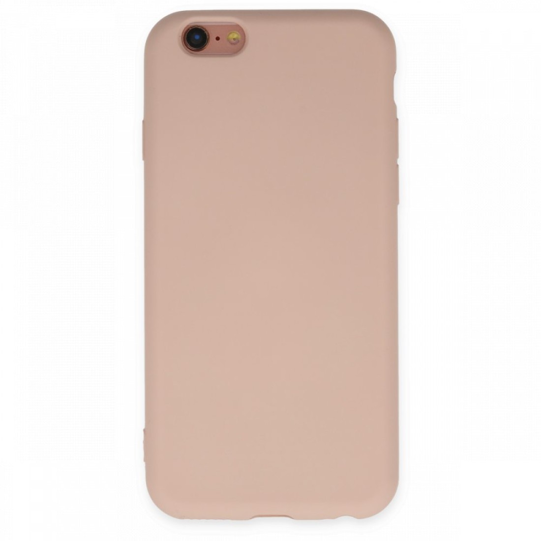  iPhone 6 Kılıf Nano içi Kadife Silikon - Pudra