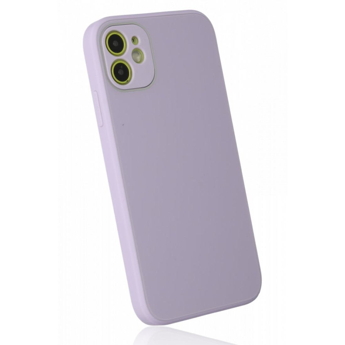 iPhone 12 Kılıf Glass Kapak - Lila iPhone 12 Kılıf Glass Kapak - Lila