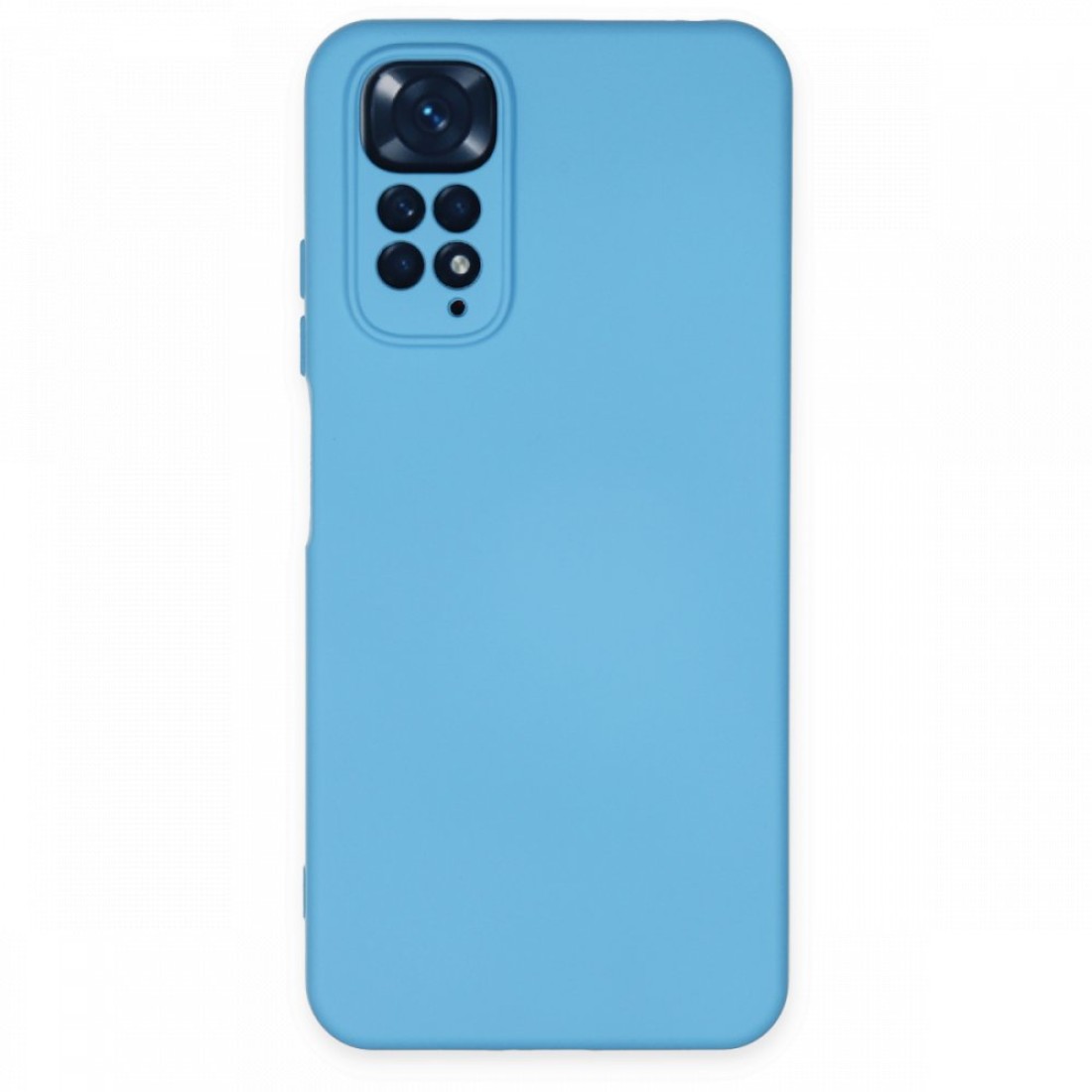  Xiaomi Redmi Note 11 Kılıf Nano içi Kadife Silikon - Mavi