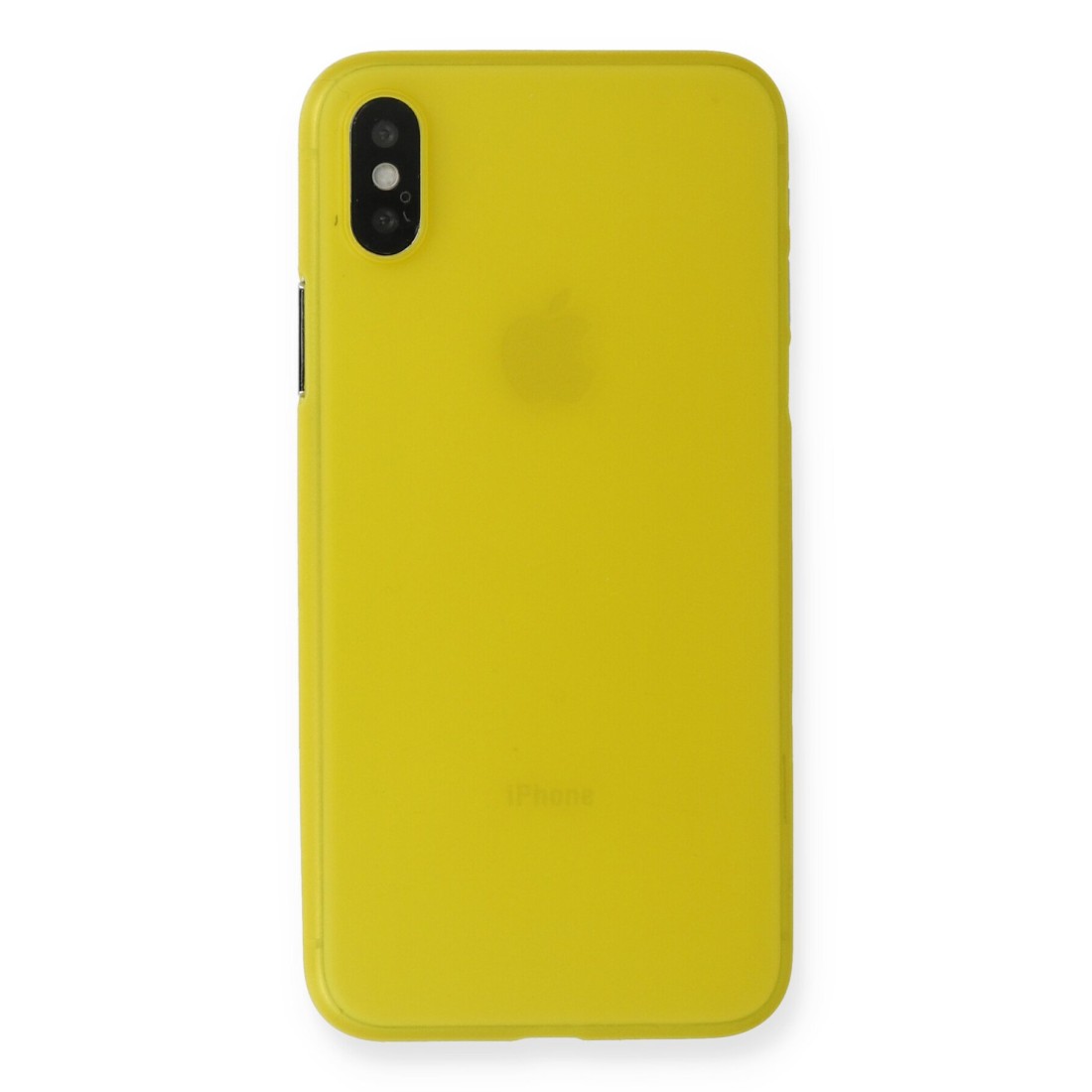  iPhone X Kılıf PP Ultra İnce Kapak - Sarı