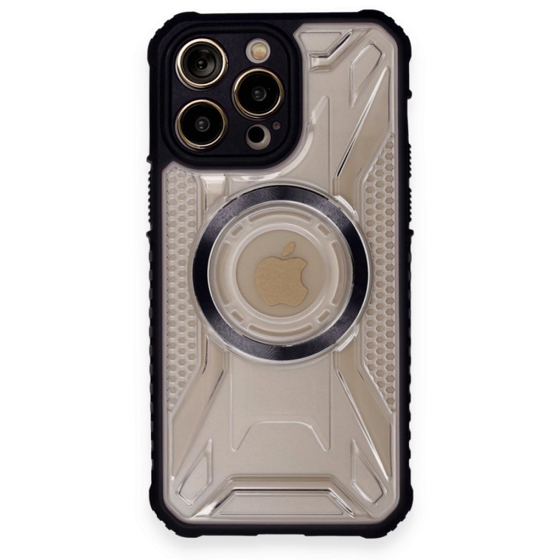  iPhone 12 Pro Kılıf Prag Magneticsafe Kapak - Siyah
