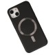  iPhone 14 Plus Kılıf Coco Deri Magneticsafe Silikon - Siyah