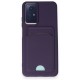  Xiaomi Redmi Note 11 Kılıf Kelvin Kartvizitli Silikon - Derin Mor
