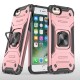 iPhone SE 2020 Kılıf Zegna Yüzüklü Silikon Kapak - Rose iPhone SE 2020 Kılıf Zegna Yüzüklü Silikon Kapak - Rose