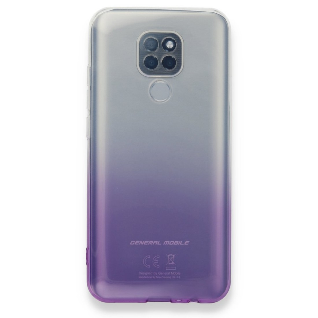  General Mobile GM 20 Kılıf Lüx Çift Renkli Silikon - Mor