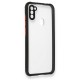  Samsung Galaxy M11 Kılıf Miami Şeffaf Silikon - Siyah