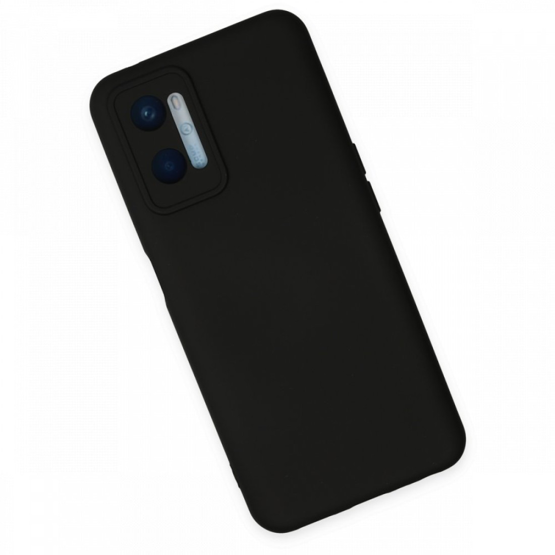 Oppo A96 Kılıf Nano içi Kadife Silikon - Siyah Oppo A96 Kılıf Nano içi Kadife Silikon - Siyah