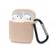  Airpods (1.nesil) Sert Silikon Kılıf - Bej