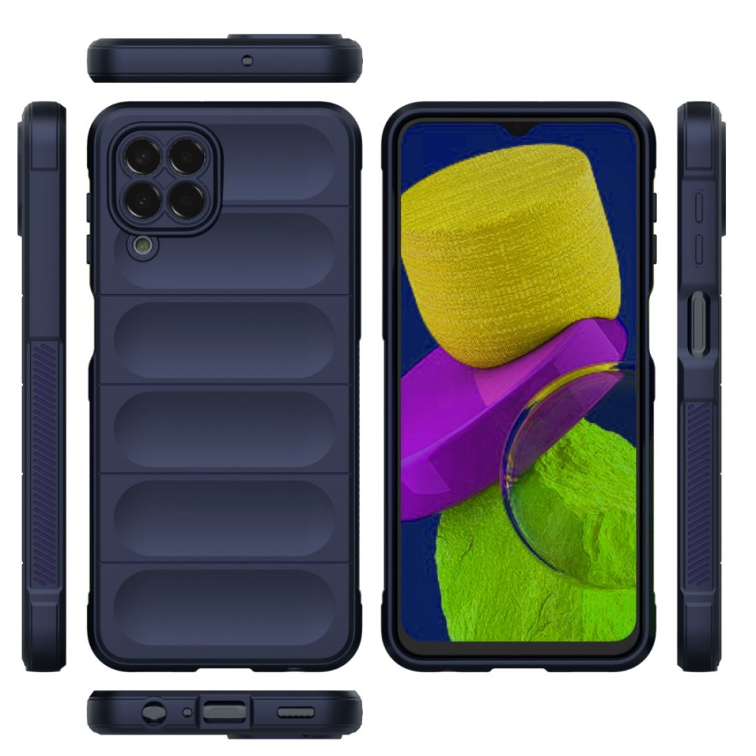 Samsung Galaxy M33 Kılıf Optimum Silikon - Lacivert