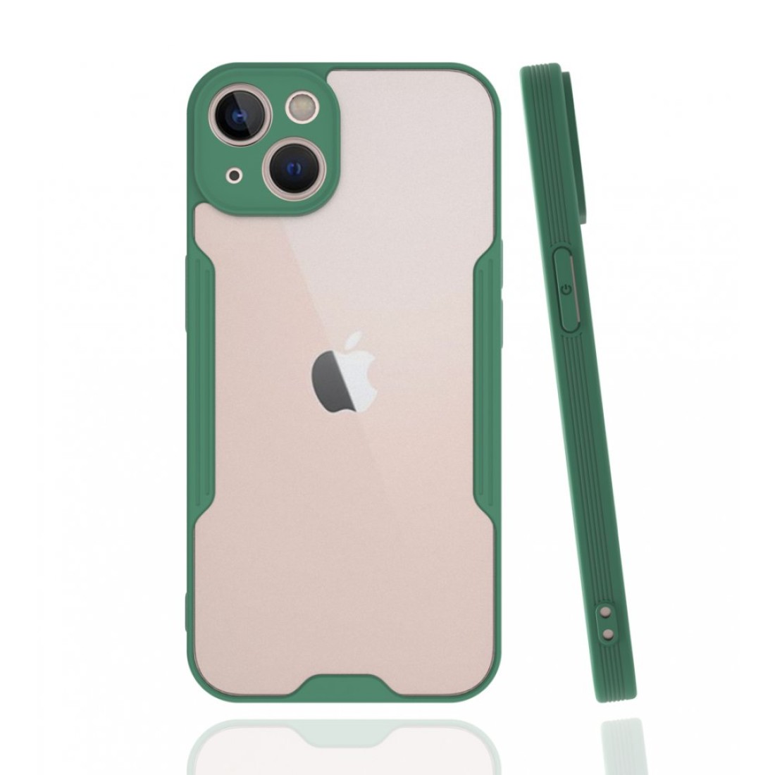  iPhone 13 Kılıf Platin Silikon - Yeşil