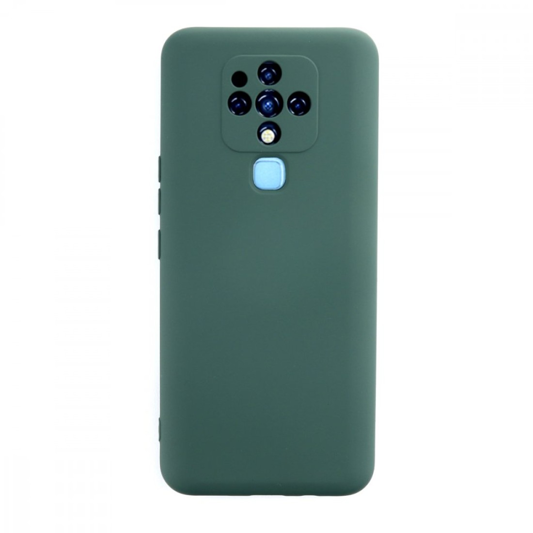  Tecno Camon 16 Kılıf Nano içi Kadife Silikon - Koyu Yeşil