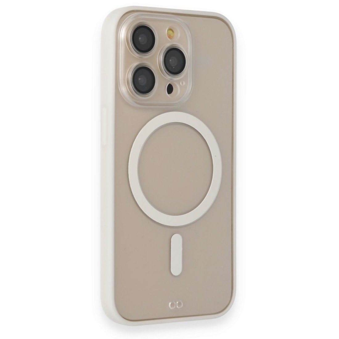  iPhone 13 Pro Max Kılıf Grand Magneticsafe Kapak - Beyaz