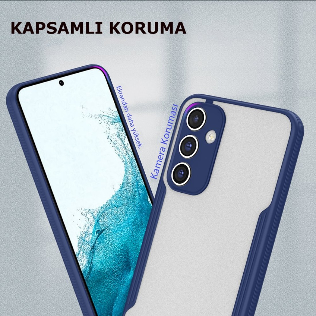  Samsung Galaxy A24 4G Kılıf Platin Silikon - Kırmızı