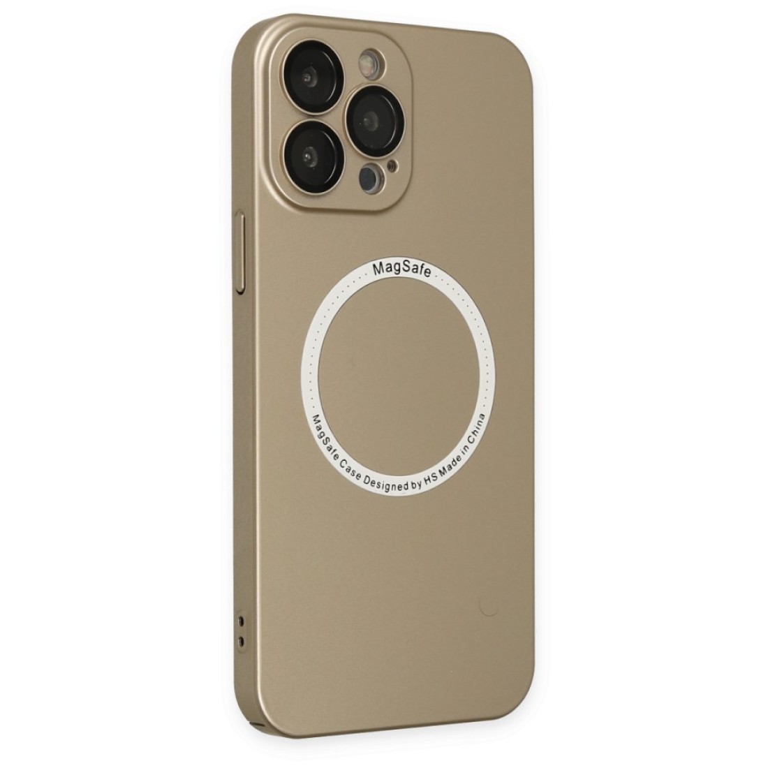  iPhone 14 Pro Max Kılıf Jack Magneticsafe Lens Silikon - Gold