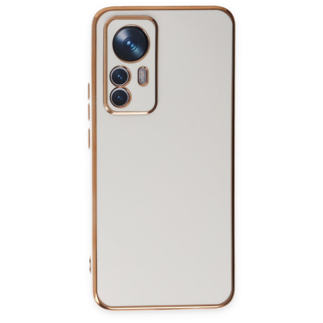  Xiaomi Mi 12T Pro Kılıf Volet Silikon - Beyaz