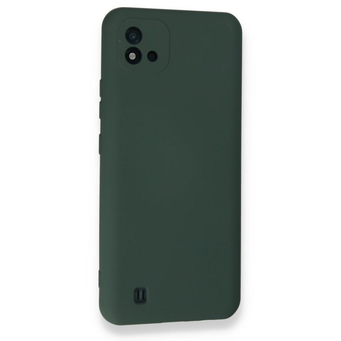 Realme C11 2021 Kılıf Nano içi Kadife Silikon - Koyu Yeşil Realme C11 2021 Kılıf Nano içi Kadife Silikon - Koyu Yeşil