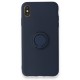 iPhone XS Max Kılıf Viktor Yüzüklü Silikon - Lacivert iPhone XS Max Kılıf Viktor Yüzüklü Silikon - Lacivert