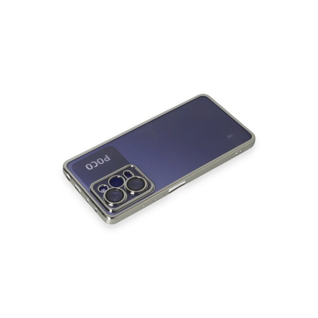  Xiaomi Poco X5 Pro 5G Kılıf Razer Lensli Silikon - Gümüş