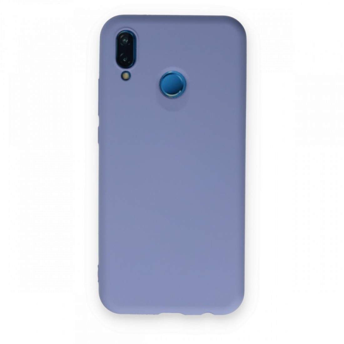  Huawei P20 Lite Kılıf Nano içi Kadife Silikon - Lila