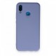  Huawei P20 Lite Kılıf Nano içi Kadife Silikon - Lila