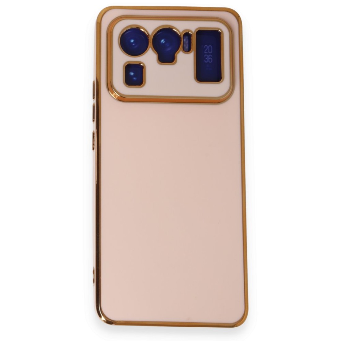  Xiaomi Mi 11 Ultra Kılıf Volet Silikon - Pembe