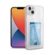  iPhone 13 Kılıf Kart Şeffaf Silikon - Şeffaf