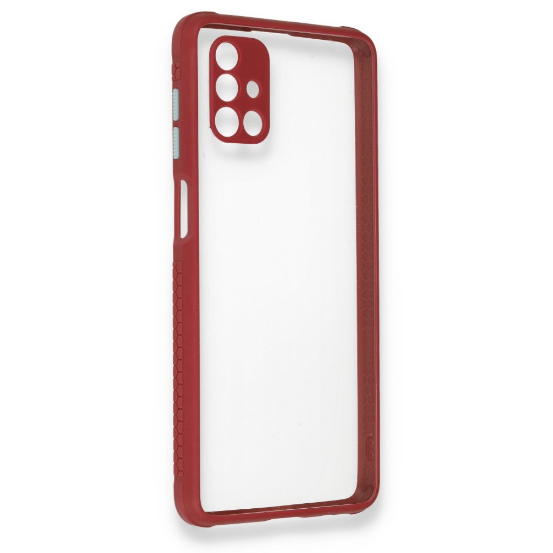  Samsung Galaxy M51 Kılıf Miami Şeffaf Silikon - Fuşya