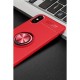 iPhone X Kılıf Range Yüzüklü Silikon - Kırmızı iPhone X Kılıf Range Yüzüklü Silikon - Kırmızı