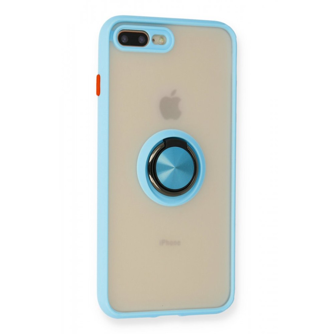 iPhone 7 Plus Kılıf Montreal Yüzüklü Silikon Kapak - Buz Mavi iPhone 7 Plus Kılıf Montreal Yüzüklü Silikon Kapak - Buz Mavi