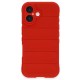  iPhone 16 Plus Kılıf Optimum Silikon - Kırmızı