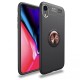  iPhone XR Kılıf Range Yüzüklü Silikon - Siyah-Gold