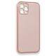 iPhone 12 Pro Kılıf Coco Deri Silikon Kapak - Pembe iPhone 12 Pro Kılıf Coco Deri Silikon Kapak - Pembe