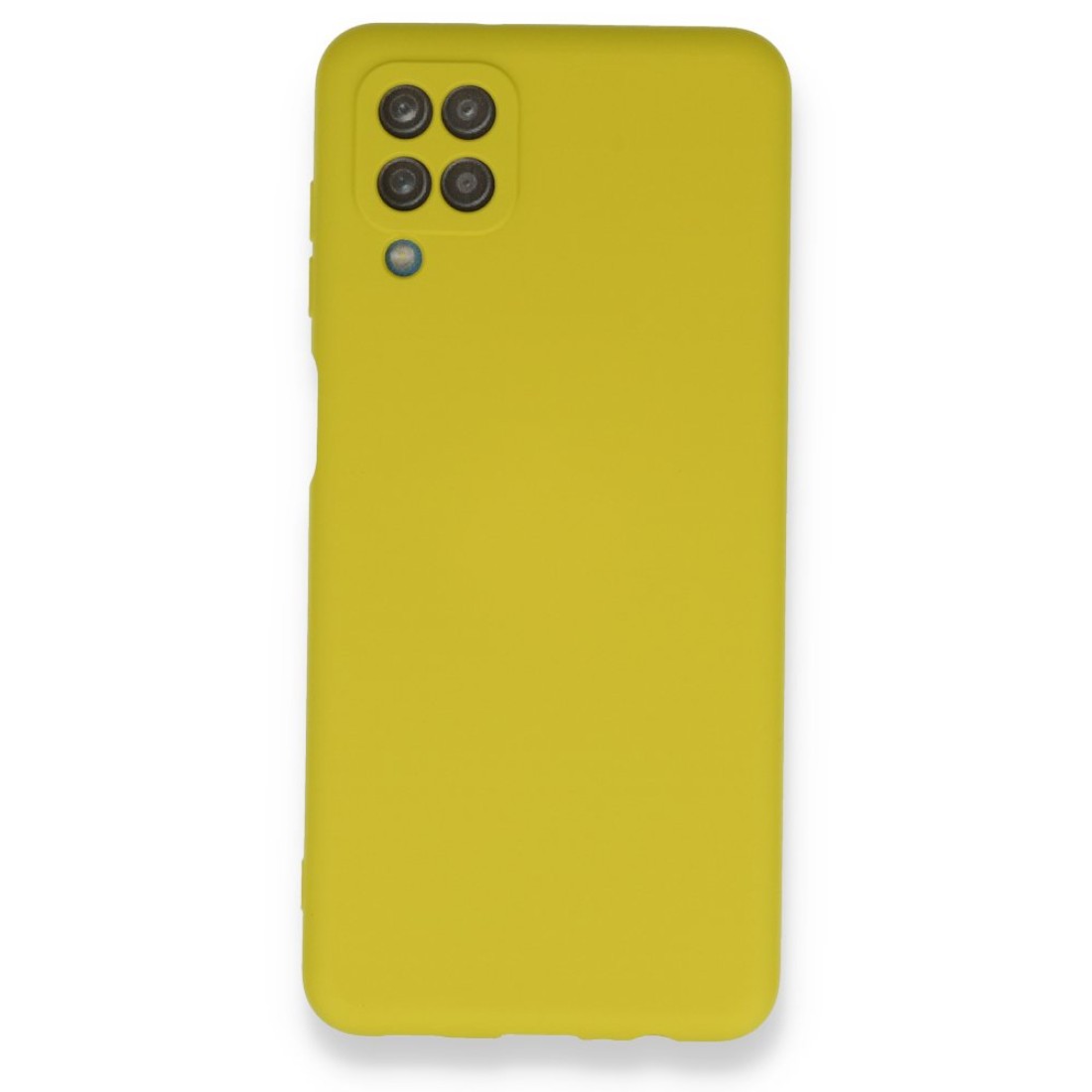  Samsung Galaxy M12 Kılıf Nano içi Kadife Silikon - Sarı