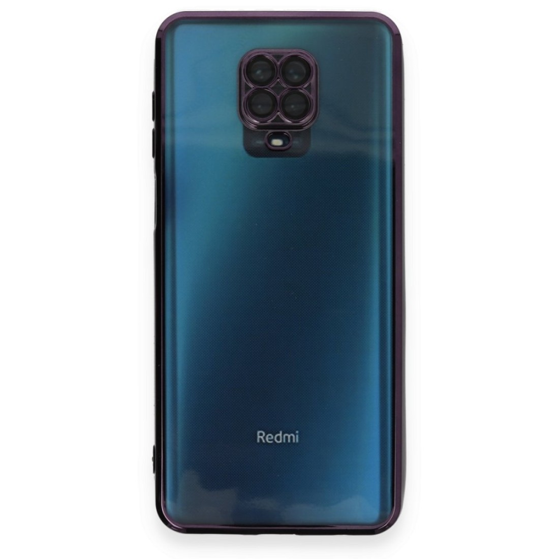 Xiaomi Redmi Note 9S Kılıf Razer Lensli Silikon - Mor Xiaomi Redmi Note 9S Kılıf Razer Lensli Silikon - Mor