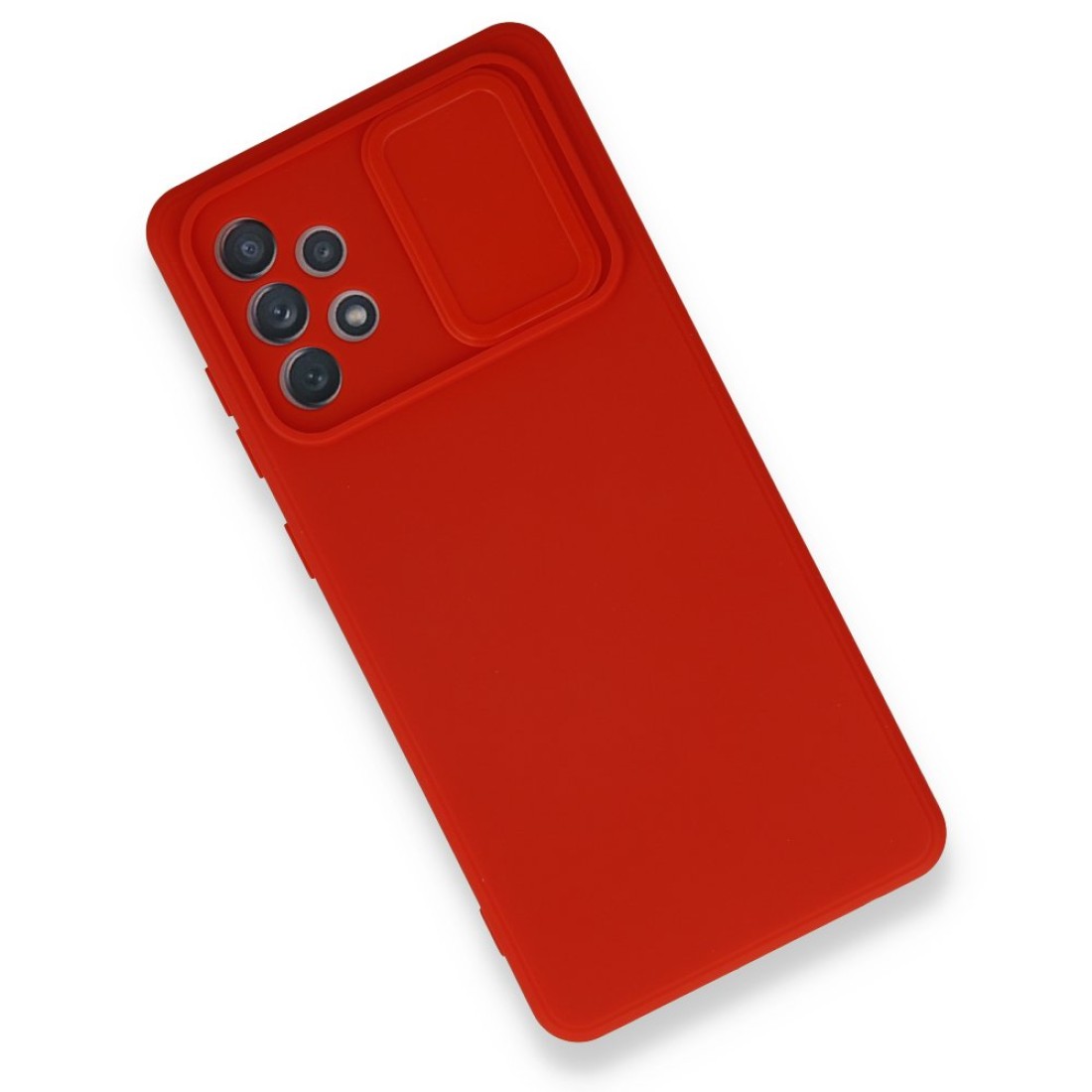  Samsung Galaxy A52S Kılıf Color Lens Silikon - Kırmızı