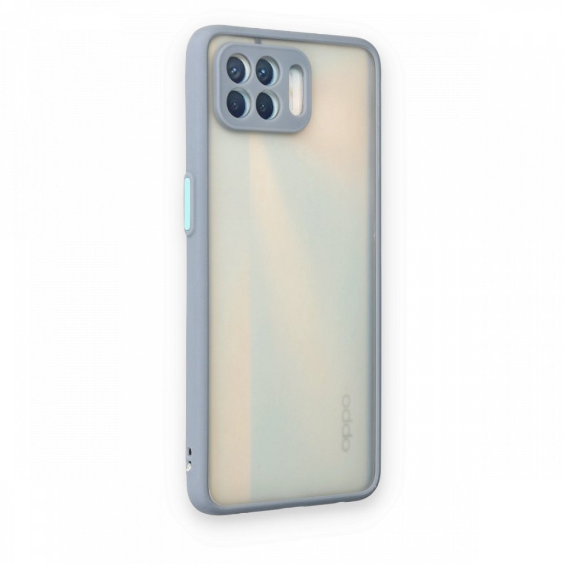  Oppo Reno 4 Lite Kılıf Montreal Silikon Kapak - Gri