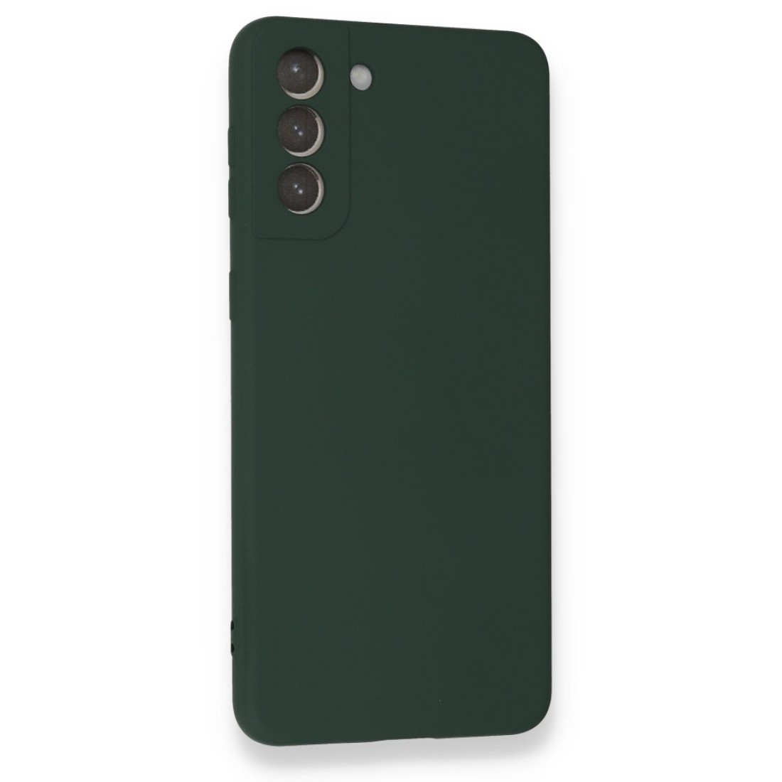 Samsung Galaxy S21 Plus Kılıf Nano içi Kadife Silikon - Koyu Yeşil Samsung Galaxy S21 Plus Kılıf Nano içi Kadife Silikon - Koyu Yeşil