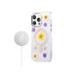  iPhone 14 Pro Flower Magsafe Kapak - Mor