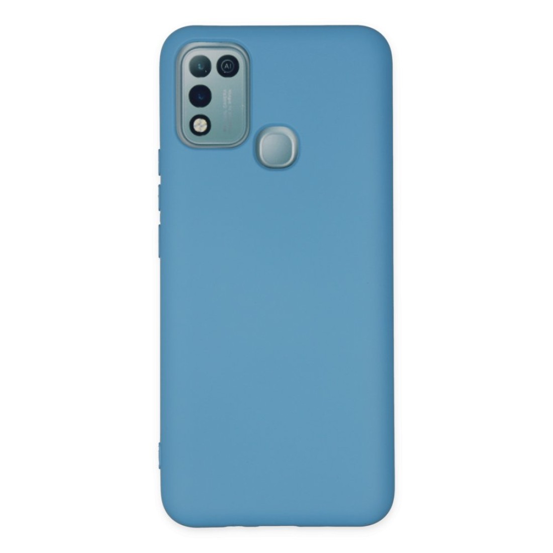  İnfinix Hot 10 Play Kılıf Nano içi Kadife Silikon - Mavi