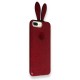  Samsung Galaxy Note 9 Kılıf Rabbit Simli Silikon - Bordo