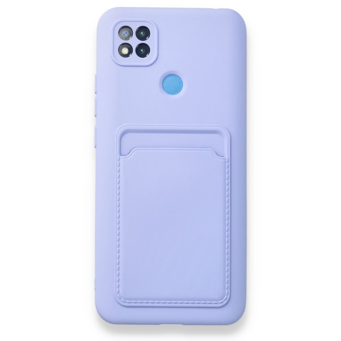  Xiaomi Redmi 9C Kılıf Kelvin Kartvizitli Silikon - Lila