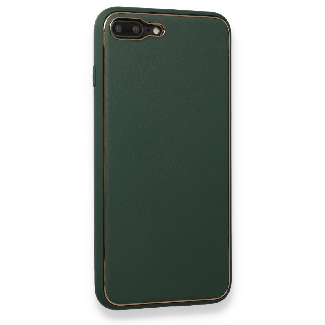 iPhone 7 Plus Kılıf Coco Deri Silikon Kapak - Yeşil iPhone 7 Plus Kılıf Coco Deri Silikon Kapak - Yeşil