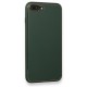 iPhone 7 Plus Kılıf Coco Deri Silikon Kapak - Yeşil iPhone 7 Plus Kılıf Coco Deri Silikon Kapak - Yeşil