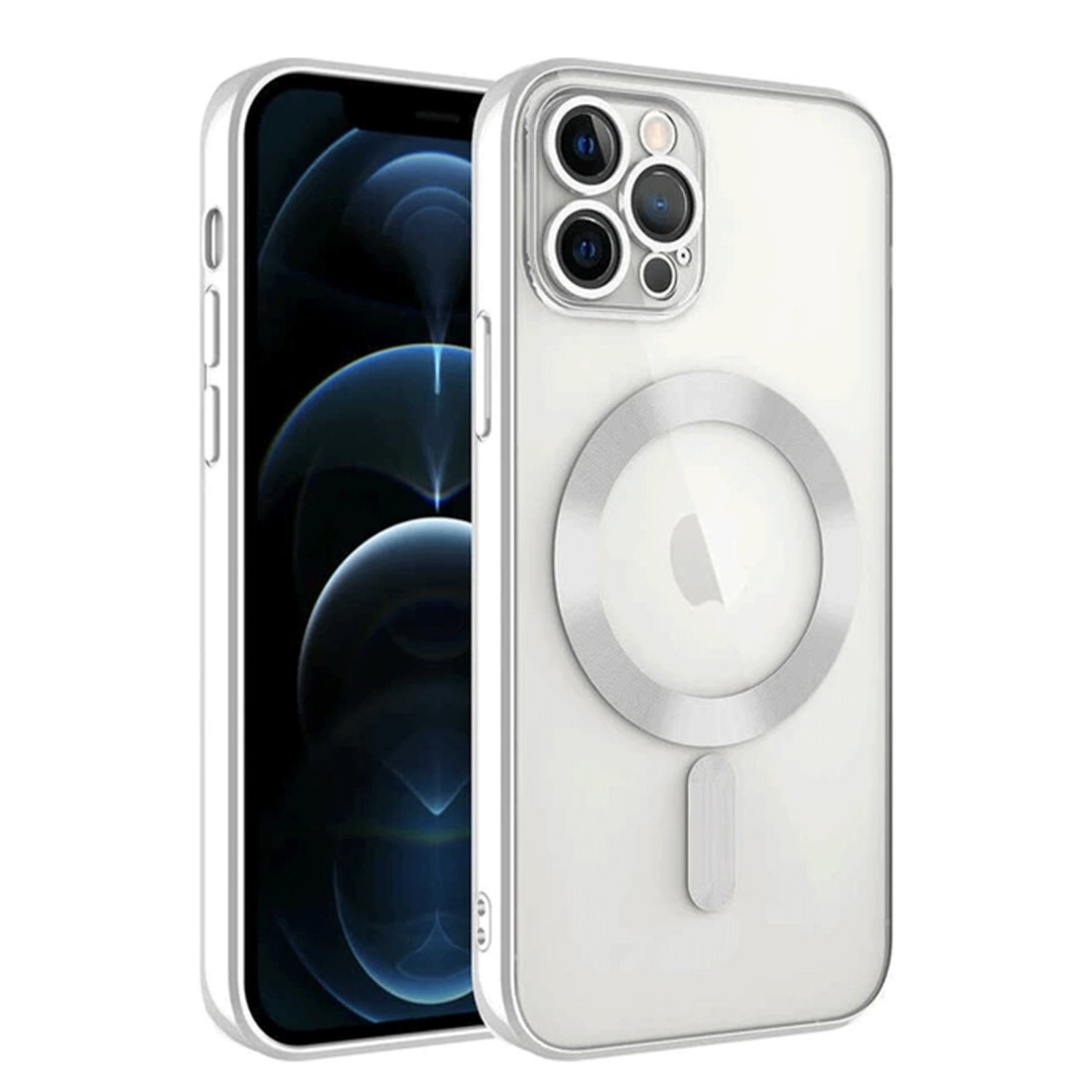 iPhone 14 Pro Max Kılıf Kross Magneticsafe Kapak - Gümüş iPhone 14 Pro Max Kılıf Kross Magneticsafe Kapak - Gümüş