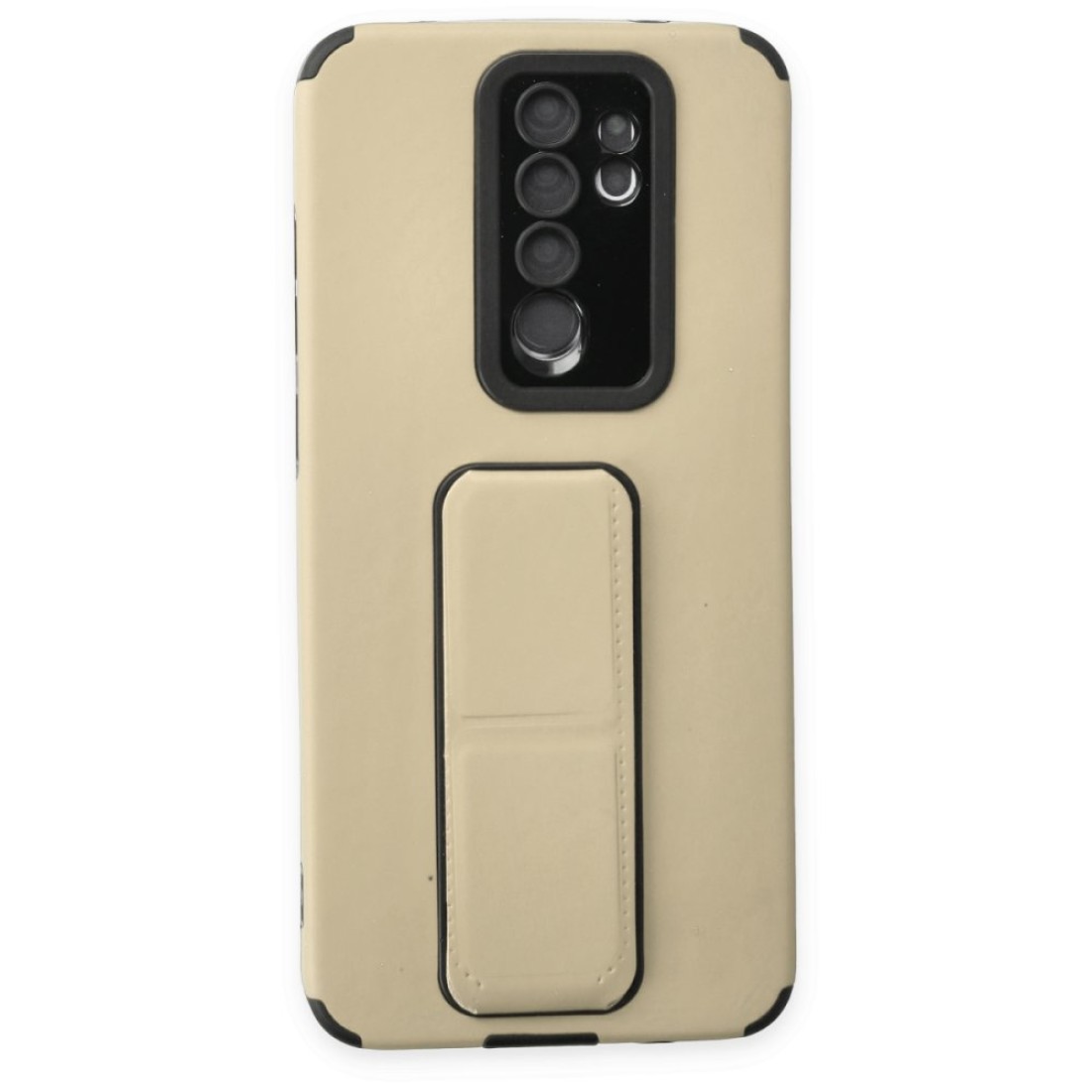  Xiaomi Redmi Note 8 Pro Kılıf Mega Standlı Silikon - Gold
