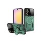 Samsung Galaxy A15 4G Kılıf Joy Lens Standlı Kapak - Koyu Yeşil Samsung Galaxy A15 4G Kılıf Joy Lens Standlı Kapak - Koyu Yeşil