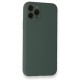 iPhone 11 Pro Kılıf Nano içi Kadife Silikon - Koyu Yeşil iPhone 11 Pro Kılıf Nano içi Kadife Silikon - Koyu Yeşil