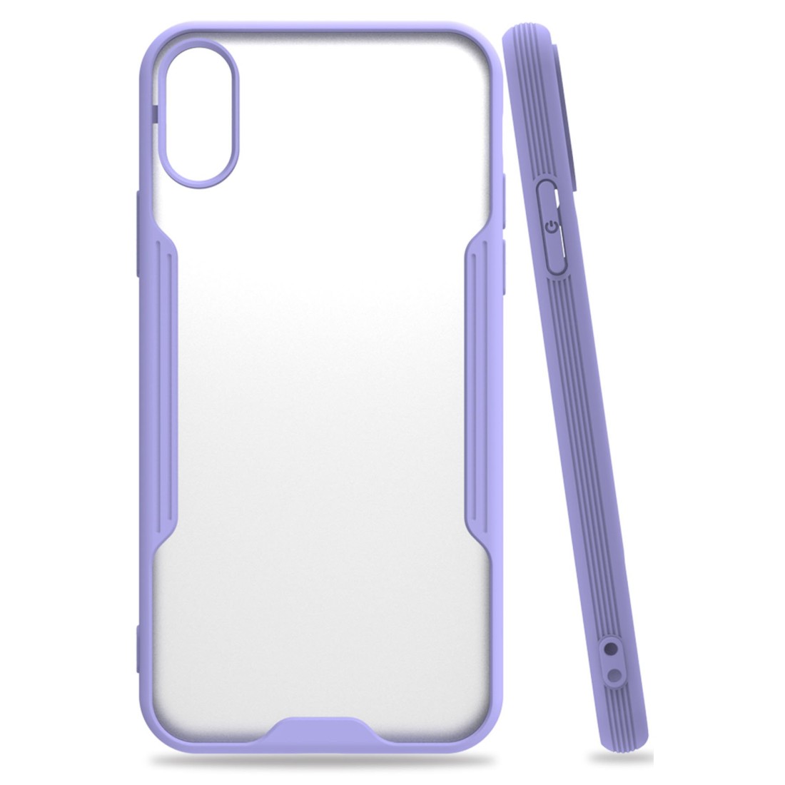  iPhone XS Kılıf Platin Silikon - Lila
