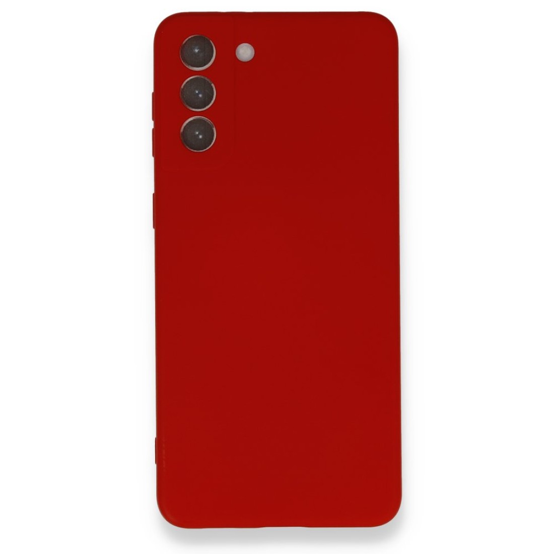  Samsung Galaxy S21 Plus Kılıf Nano içi Kadife Silikon - Kırmızı