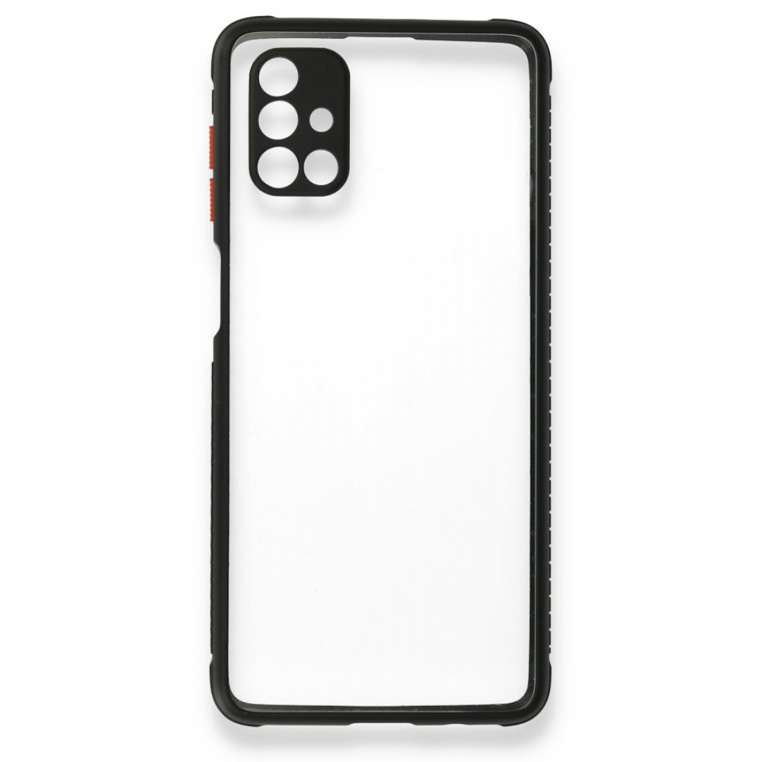  Samsung Galaxy M51 Kılıf Miami Şeffaf Silikon - Siyah